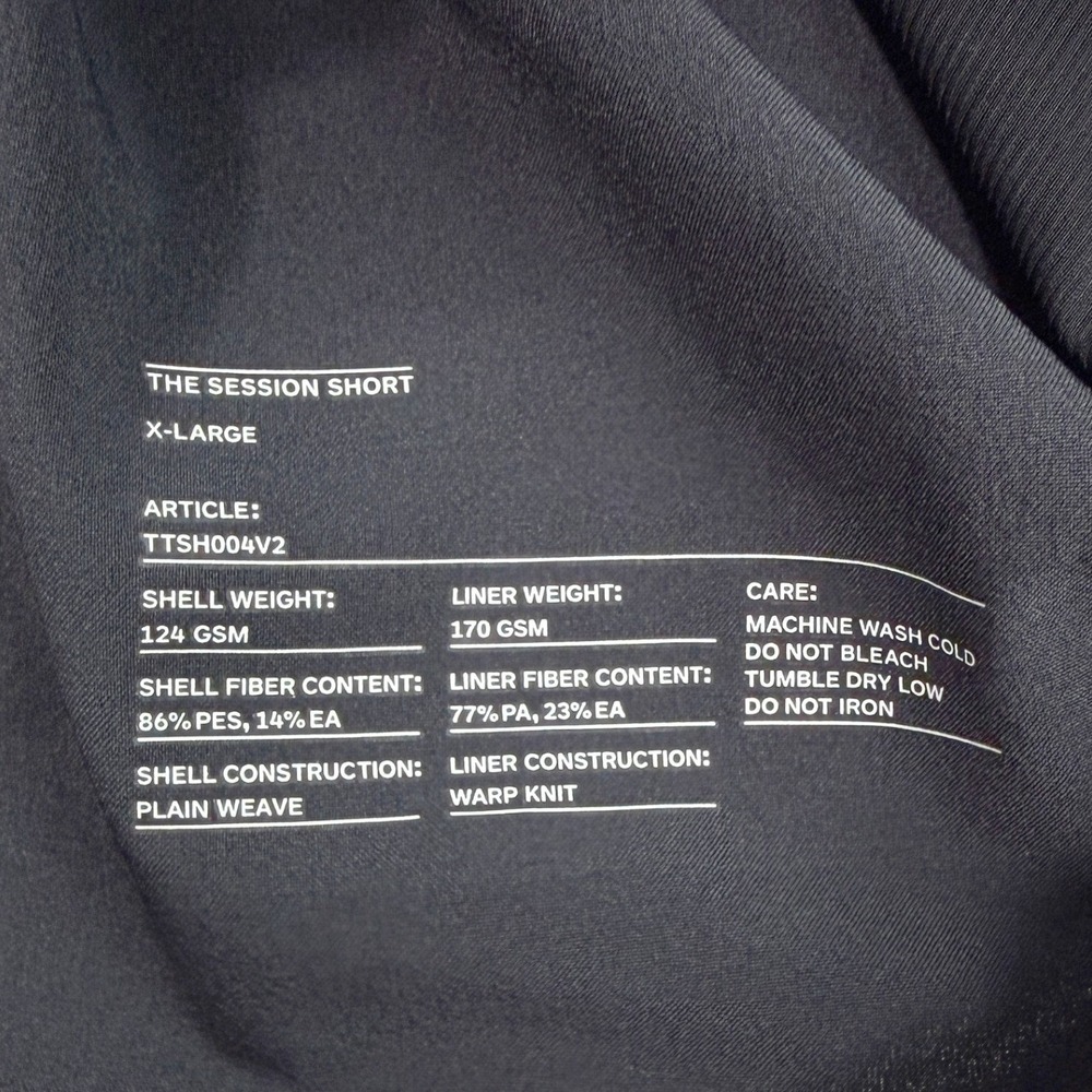 Ten Thousand The Session 5" Short, Liner Size XL Mens Black NWT - Picture 3 of 8